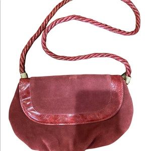 Anthropologie suede crossbody
